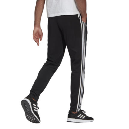 adidas Essentials Single Jersey Tapered Open Hem 3-Stripes Pants