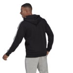 adidas Essentials Fleece 3-Stripes Full-Zip Hoodie