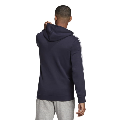 adidas Essentials Fleece 3-Stripes Full-Zip Hoodie