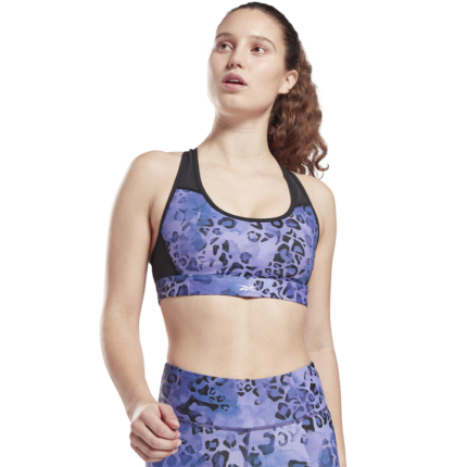 Reebok Modern Safari Lux Racer Padded Medium Impact Sports Bra