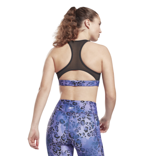 Reebok Modern Safari Lux Racer Padded Medium Impact Sports Bra
