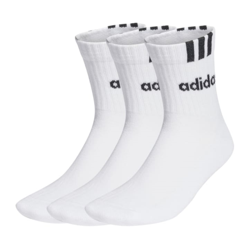 adidas 3-Stripes Linear Half-Crew Cushioned Socks