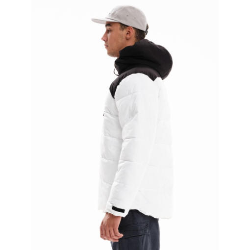 Emerson Men's Hooded Puffer Jacket White