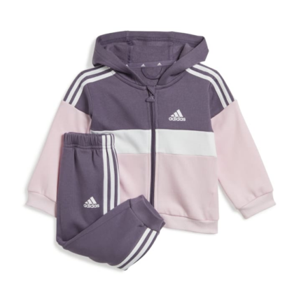 adidas Tiberio 3-Stripes Colorblock Fleece Track Suit Kids