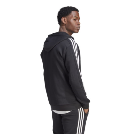adidas Essentials Fleece 3-Stripes Full-Zip Hoodie