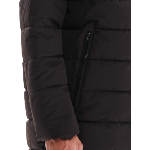 Emerson Long Puffer Jacket With Hood