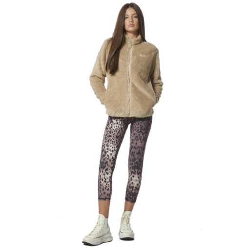Body Action High-Waisted 7/8 Leggings Spotted Brown