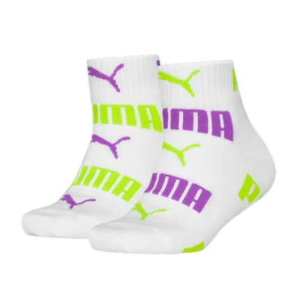 Puma Logo Aop Quarter Socks 2p