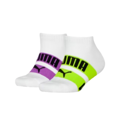 Puma Kids Logo Stripes Sneaker Socks 2p