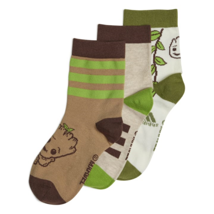 adidas Marvel's I Am Groot Crew Socks 3 Pairs Kids