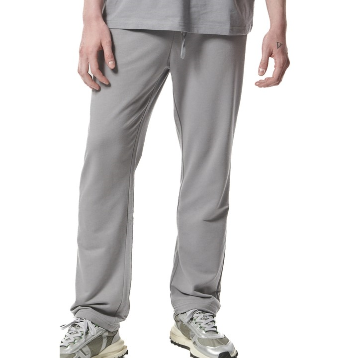 Body Action Essential Straight Sweatpants Silver Grey