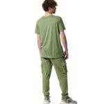Body Action Natural Dye Cargo Pants Hedge Green