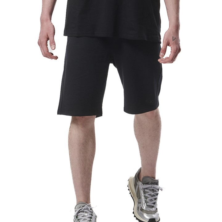 Body Action Esential Sport Shorts With Zippers Black