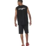 Body Action Raw Edje Sweat Shorts Black