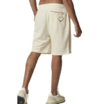 Body Action Athleisure Style Shorts Antique White