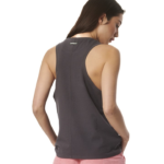 Body Action Enjyme Wash Oversized Tank Pearl Grey