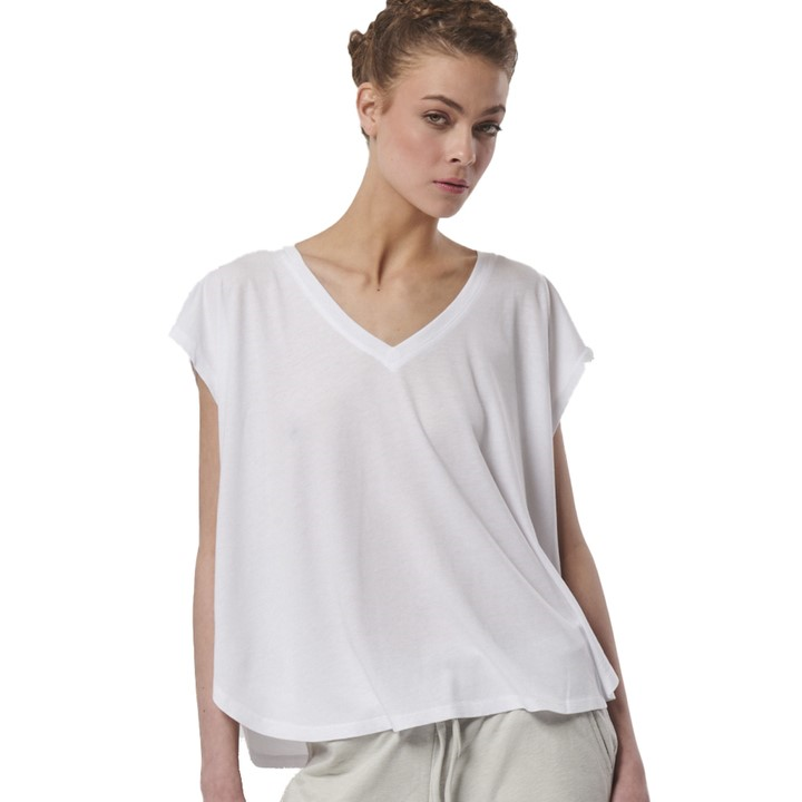 Body Action Natural Dye Oversized Top White