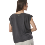 Body Action Natural Dye Oversized Top Pearl Grey