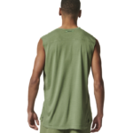 Body Action Natural Dye Sleeveless Tank Top Hedge Green