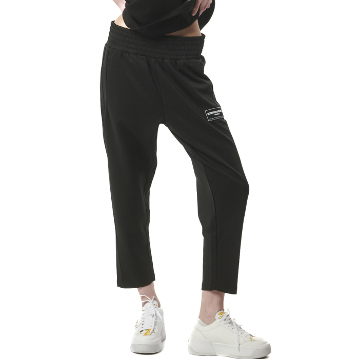 Body Action Tech Fleece Cropped Track Pant Black