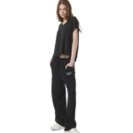 Body Action Natural Dye Oversized Top Black