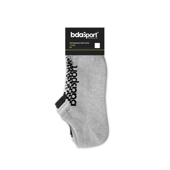 Body Action No Show Socks 3P Multicolor