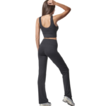 Body Action High Waisted Wide-Leg Leggings Black