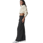 Body Action Wide Leg Cargo Pants Black