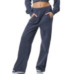 Body Action Faded Effect Highwaist Jazz Pants Ocean Blue