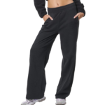 Body Action Wide-Leg Sweatpants Black