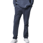 Body Action Faded-Effect Sweatpants Ocean Blue