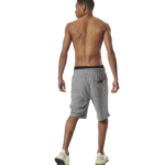 Body Action Esential Sport Shorts With Zippers Silver Grey