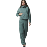 Body Action Oversized Hoodie Pine Green