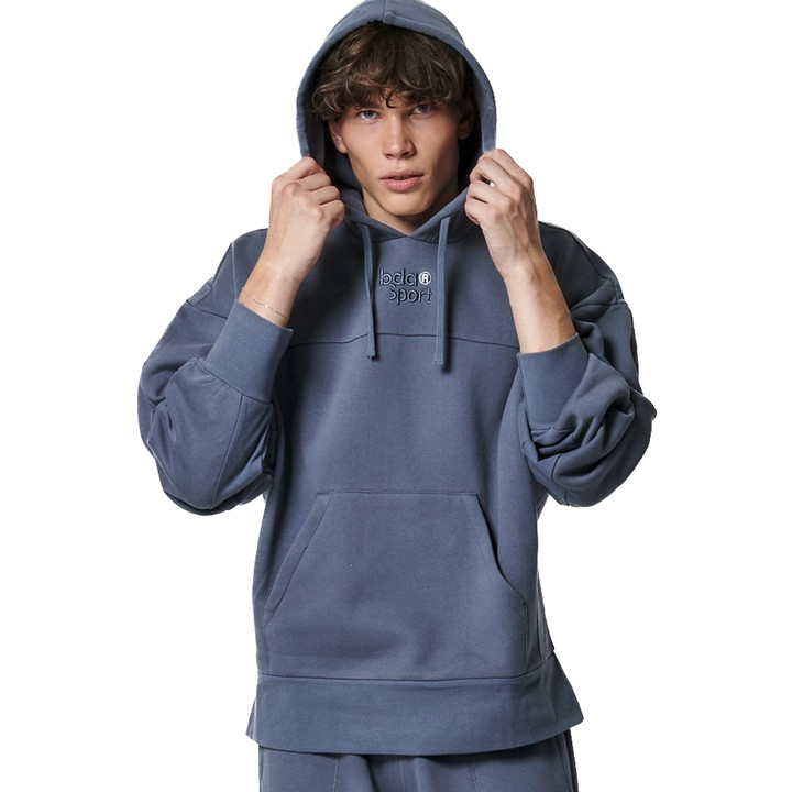 Body Action Lounge Fleece Hoodie Turbulance Grey