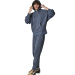 Body Action Lounge Fleece Hoodie Turbulance Grey