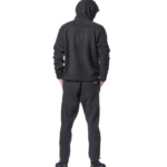 Body Action Half-Zip Sherpa-Fleece Hoodie Black