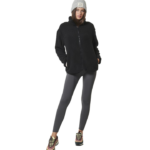 Body Action Zip Up Sherpa-Fleece Jacket Black