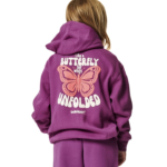 Body Action Long Sleeve Full Zip Hoodie Wood Violet