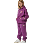 Body Action Long Sleeve Full Zip Hoodie Wood Violet