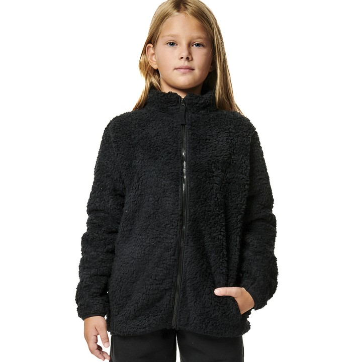 Body Action Fluffy Fleece Jacket Black