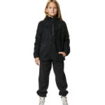 Body Action Fluffy Fleece Jacket Black