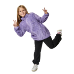 Body Action Fluffy Fleece Jacket Purple Haze