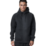 Body Action Sport Gym Tech Zip Hoodie Black