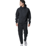 Body Action Sport Gym Tech Zip Hoodie Black