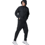 Body Action Sport Gym Tech Zip Hoodie Black