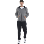 Body Action Fleece Full Zip Hoodie Dark Grey