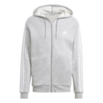 adidas Essentials Fleece 3-Stripes Full-Zip Hoodie