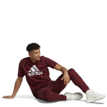 adidas Essentials Tapered Cuff Logo Allover Print Pants