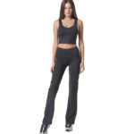 Body Action High Waisted Wide-Leg Leggings Black