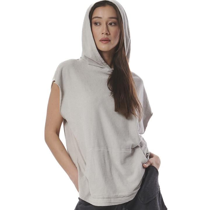 Body Action Natural Dye Terry Hoodie Quiet Grey